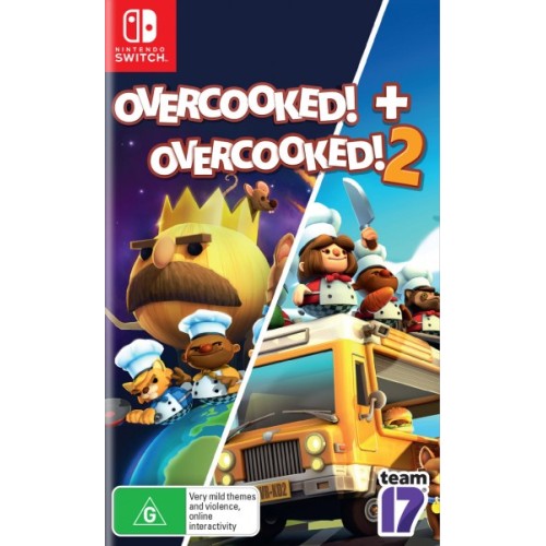  Overcooked & Overcooked 2 (Double Pack)  Switch 